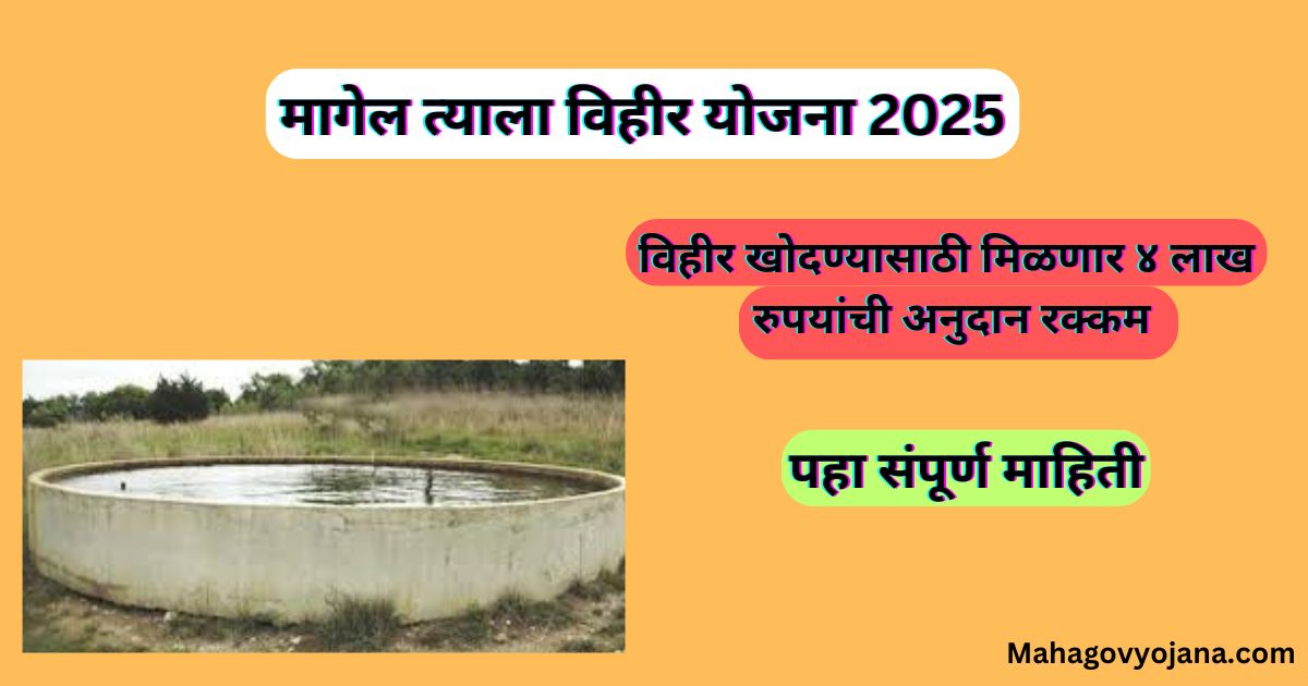 मागेल त्याला विहीर योजना gr pdf | Magel Tyala Vihir Yojana 2025